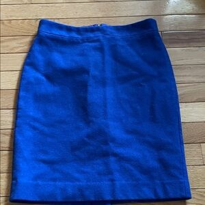 J. Crew Vibrant Blue Pencil Skirt